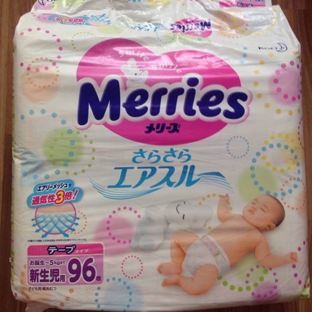 Tã dán Merries newborn M68 thanh lý