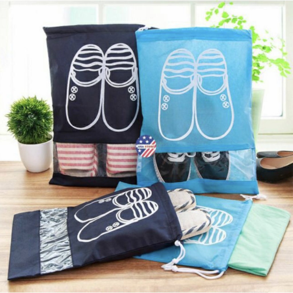 Túi đựng giày vải dù dây rút cao cấp