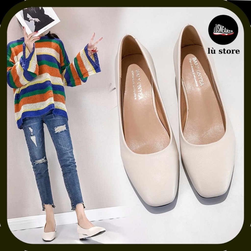 Giày thể thao cổ thấp 2 màu hồng và xanh , size nữ 36-40 , Lù Store