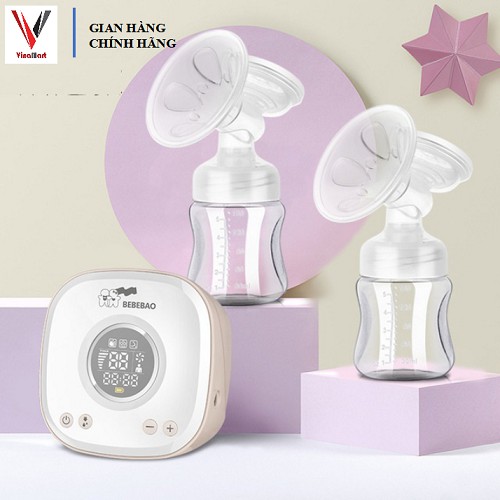 Máy Hút Sữa Điện Đôi BEBEBAO Có Pin [Bảo Hành 12 tháng]