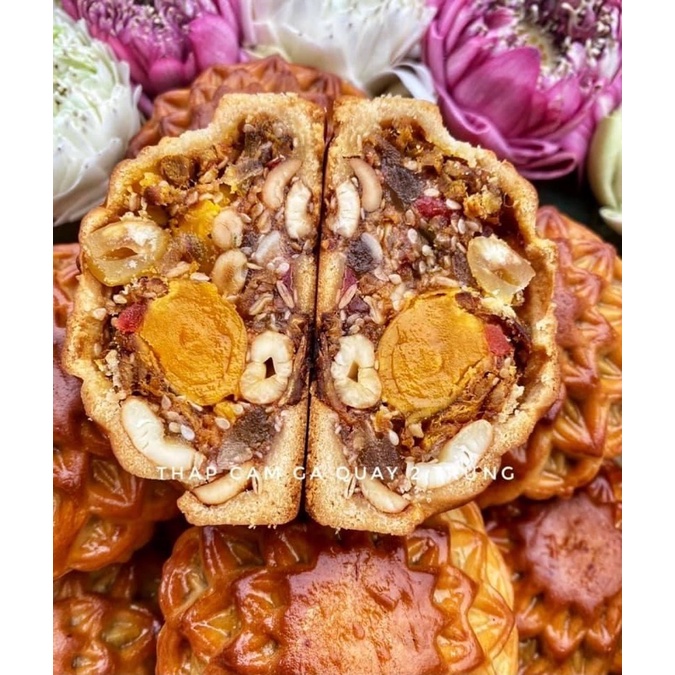 BÁNH TRUNG THU THẬP CẨM 2 TRỨNG.