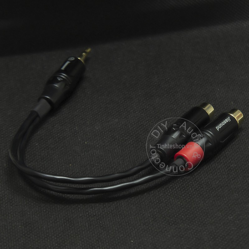 Dây cáp audio 3.5mm đực ra 2 cổng bông sen AV DIY - Cáp chia 3.5mm sang 2 cổng AV L R 0.2M 0.8M 1.5M