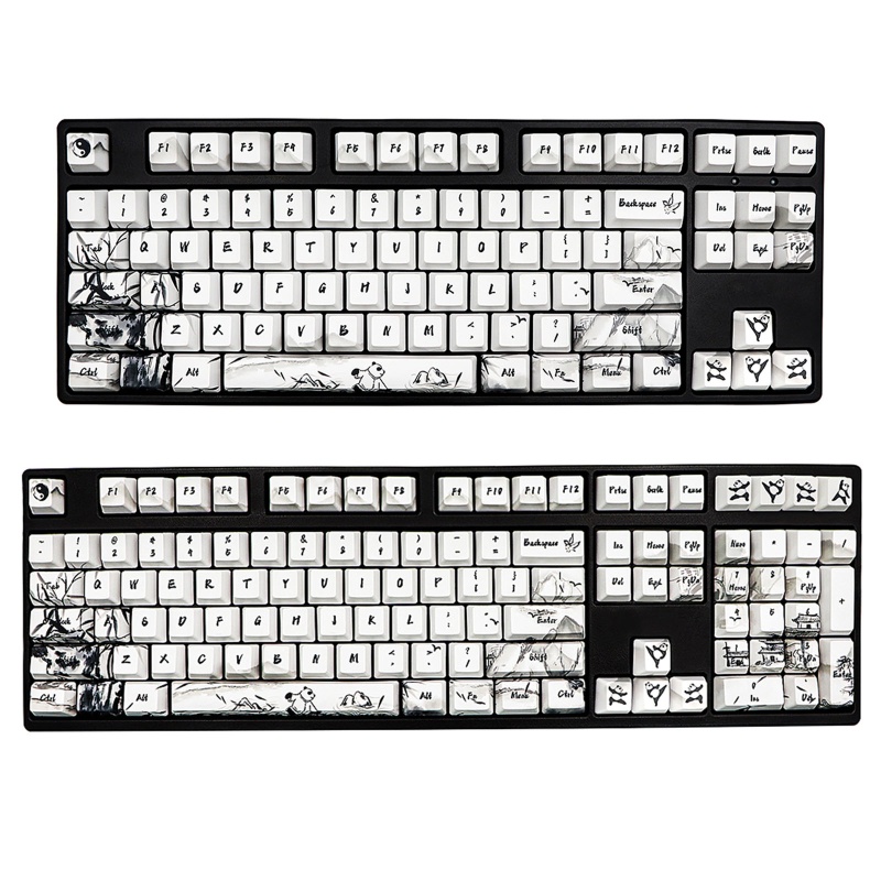 Bộ 68/71/110 Nút Bàn Phím Kungfu Panda PBT OEM