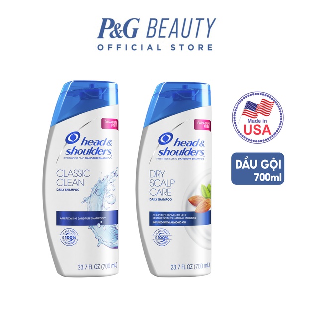 Dầu Gội Head&amp;Shoulders Mỹ nhiều mùi hương 700ml