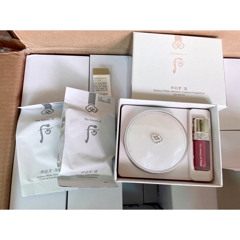1 lõi phấn whoo trắng tách set nền đẹp chống nắng 50+