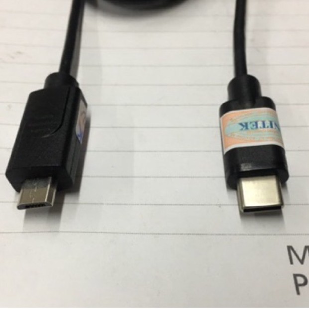 CÁP TYPE-C TO MICRO USB UNITEK (Y-C473BK) chuyển usb type-c (usb 3.1) sang cổng Micro USB.