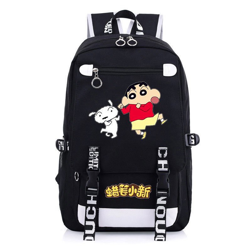 Balo nam nữ in hình CRAYON SHIN-CHAN Shin Cậu Bé Bút Chì anime chibi Thiết kế thông minh cặp sách đi học