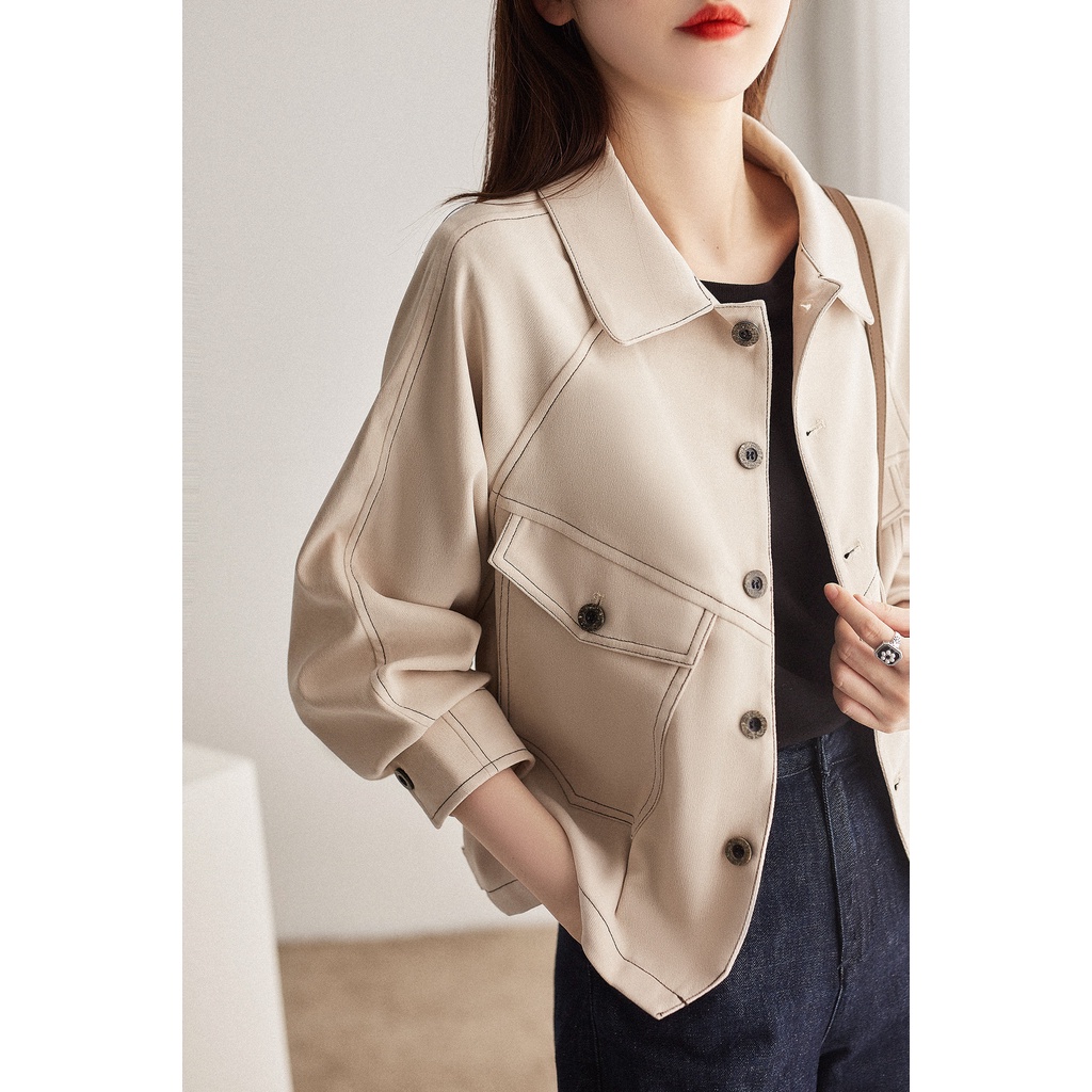 Áo Khoác Sơ Mi Cánh Dơi Phong Cách Retro Thời Trang Mùa Thu HC1 2023 Dành Cho Nữ