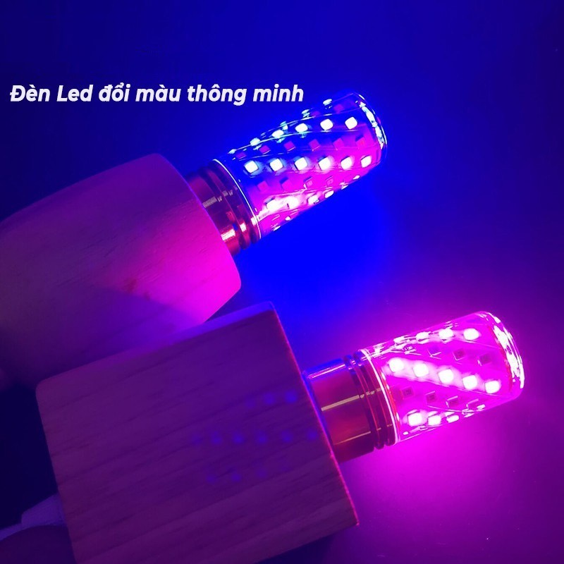 Đèn tiktok đèn 3 màu đèn tím tiktok đèn led trang trí phòng ngủ đèn quay tiktok đèn led trang trí đèn led neon