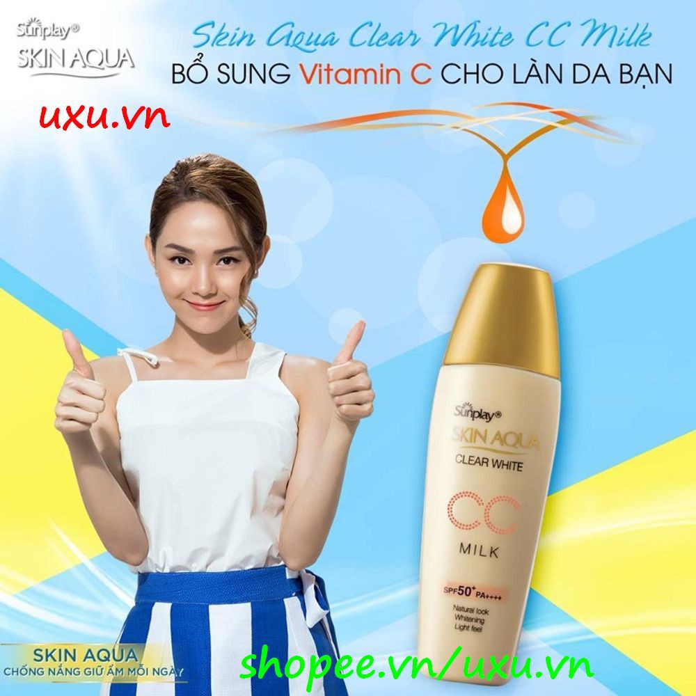 Sữa Chống Nắng 25G Sunplay Dưỡng Trắng Skin Aqua Clear White Spf 50+, Pa++++, Với uxu.vn Tất Cả Là Chính Hãng.