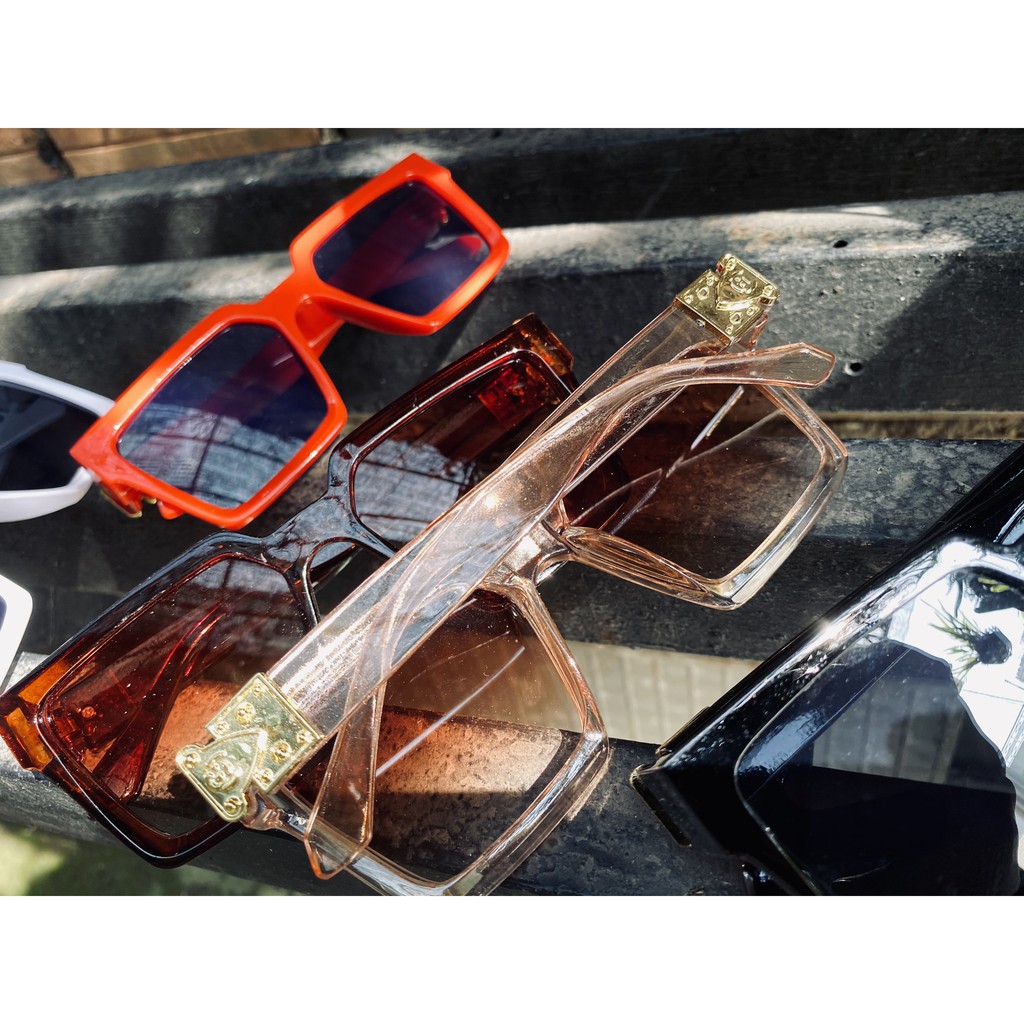 Mắt Kính Thời Trang VUÔNG LOGO 003 nội địa sang chảnh cao cấp chống nắng tia uv tia cực tím sỉ rẻ sun glasses | BigBuy360 - bigbuy360.vn