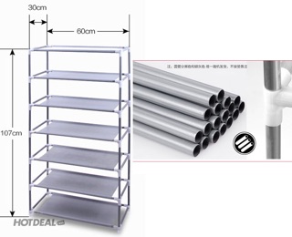 Tủ giày vải 6 tầng