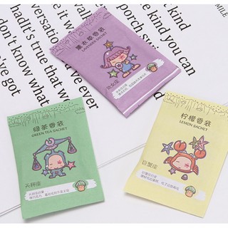 Túi Thơm Mini 12 Cung Hoàng Đạo Để Tủ Quần Áo, Balo, Giày Dép hương thơm thảo mộc bền lâu