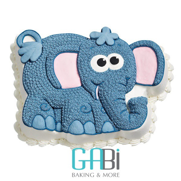 Khuôn gato nhôm đúc 3D hình Voi