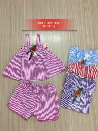 Bộ kate cho bé gái 8-18kg