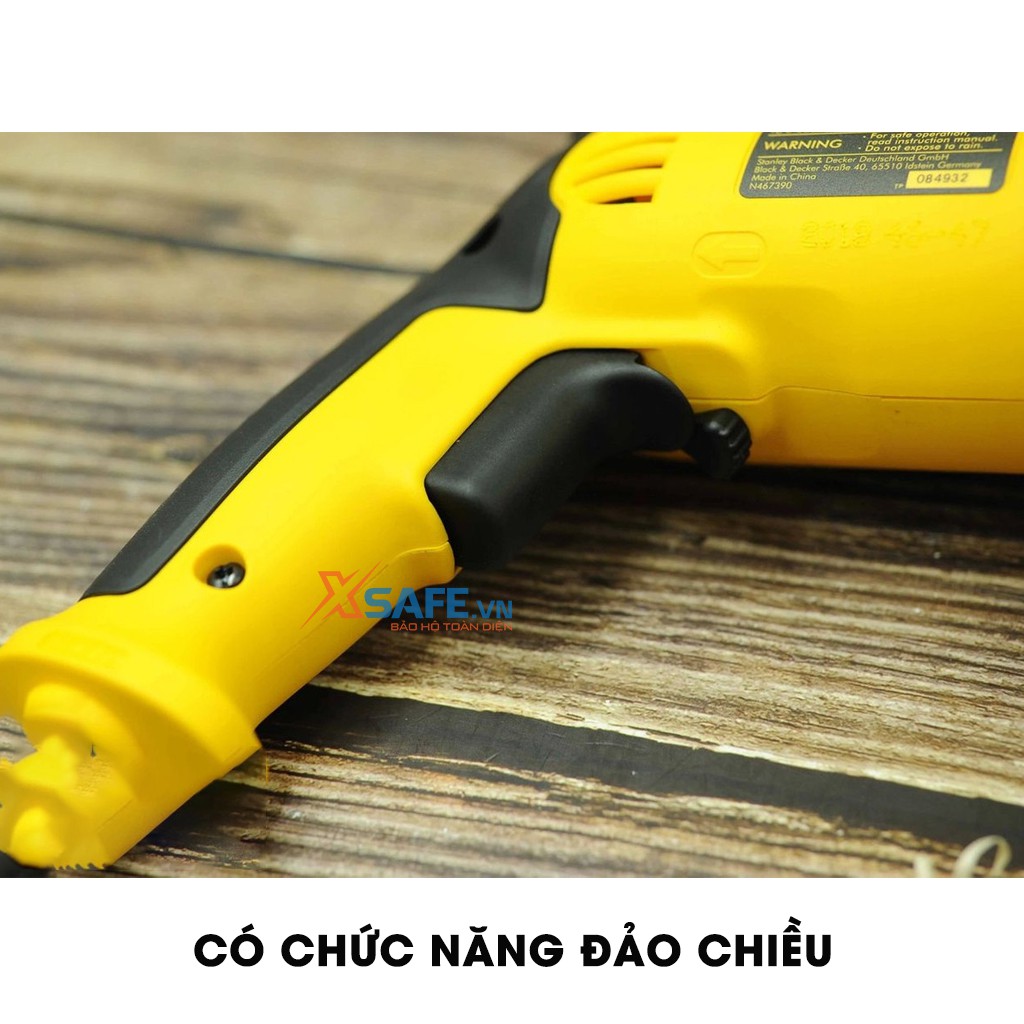 Máy Khoan Động Lực DeWALT DWD024K-B1 Tặng kèm 10 mũi khoan và Vali Máy khoan cầm tay công suất 650W đảo chiều