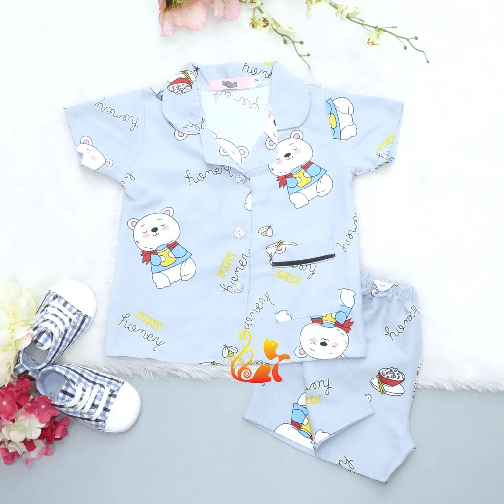 Đồ Bộ Mặc Nhà &quot;Fint Honey&quot; Pijama Kate Thái - Cho Bé 8 - 38kg.