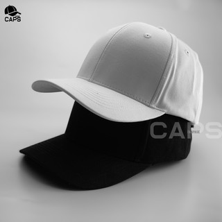 Mũ lưỡi trai trơn | Basic đen và trắng