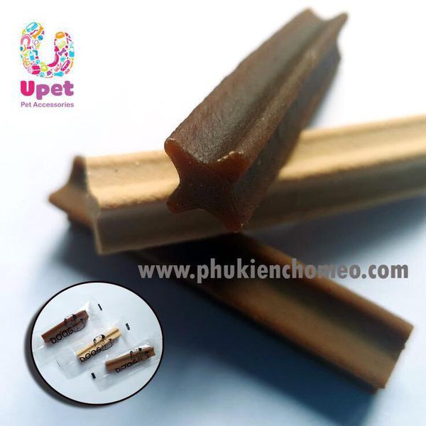 Xương gặm doog 3 vị bò-gà-sữa, bổ sung canxi, sạch răng, thơm miệng, dễ tiêu hóa, hình chữ thập 10g &lt; bán lẻ 1 chiếc &gt;