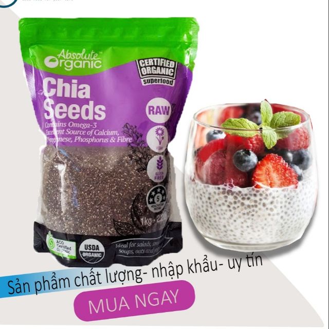 1Kg hạt chia Úc Tím