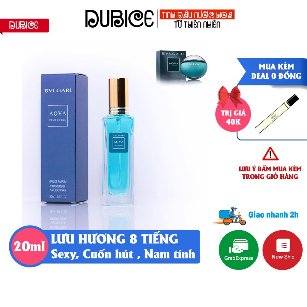 [Thơm lâu 8 tiếng] Nước hoa nam BVL AQVA - xịt thơm body cao cấp chính hãng