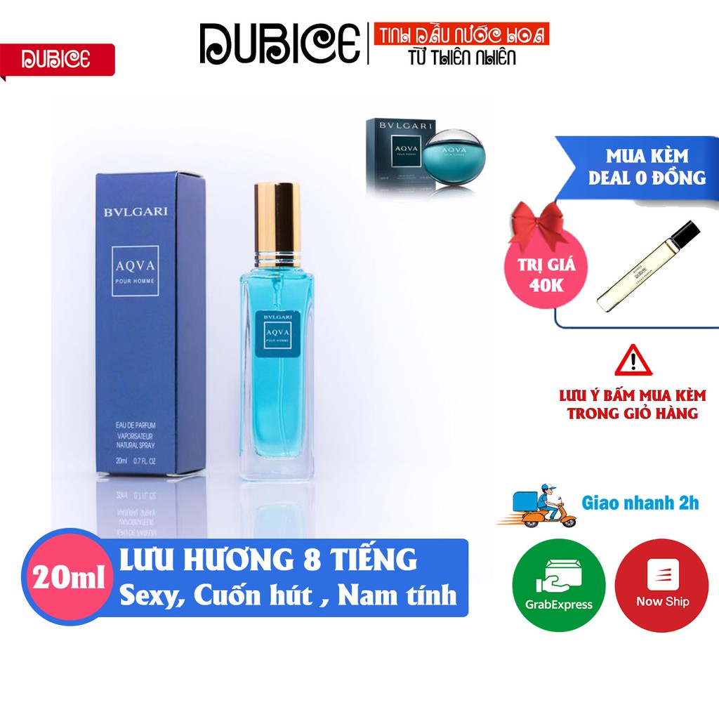 Nước hoa nam BVL AQVA - xịt thơm body cao cấp chính hãng