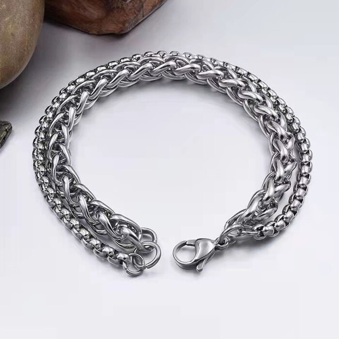 Vòng Tay Nam Lắc Tay Unisex Thời Trang Đeo Tay Nam Nữ Basic Merin Accessories Màu Đen - Vòng Tay Keen
