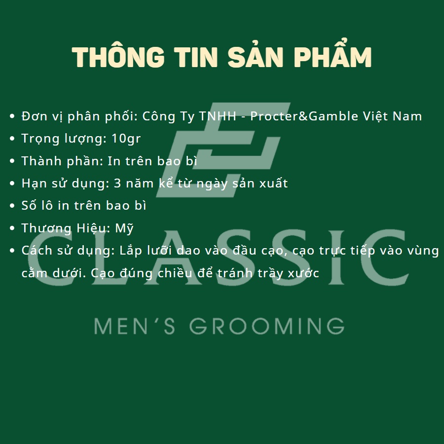 Combo Gillette Mach 3+ Toàn Diện (Dao cạo râu + Lưỡi thay thế)