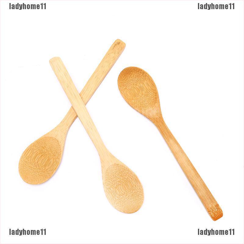 Muỗng Gỗ Tre Tròn Múc Canh / Cà Phê / Muối / Trà 11 Tiện Lợi