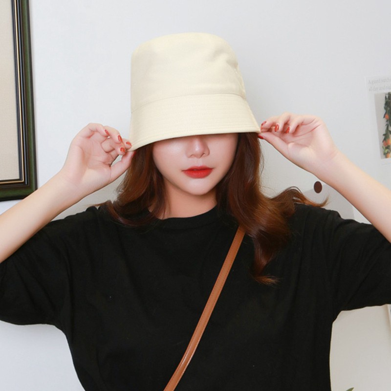 Mũ nồi màu trơn phong cách mùa hè thời trang cho nữ