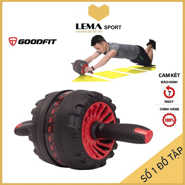 Con lăn tập bụng AB Roller có lò xo trợ lực GoodFit GF600AB - Lema Sport