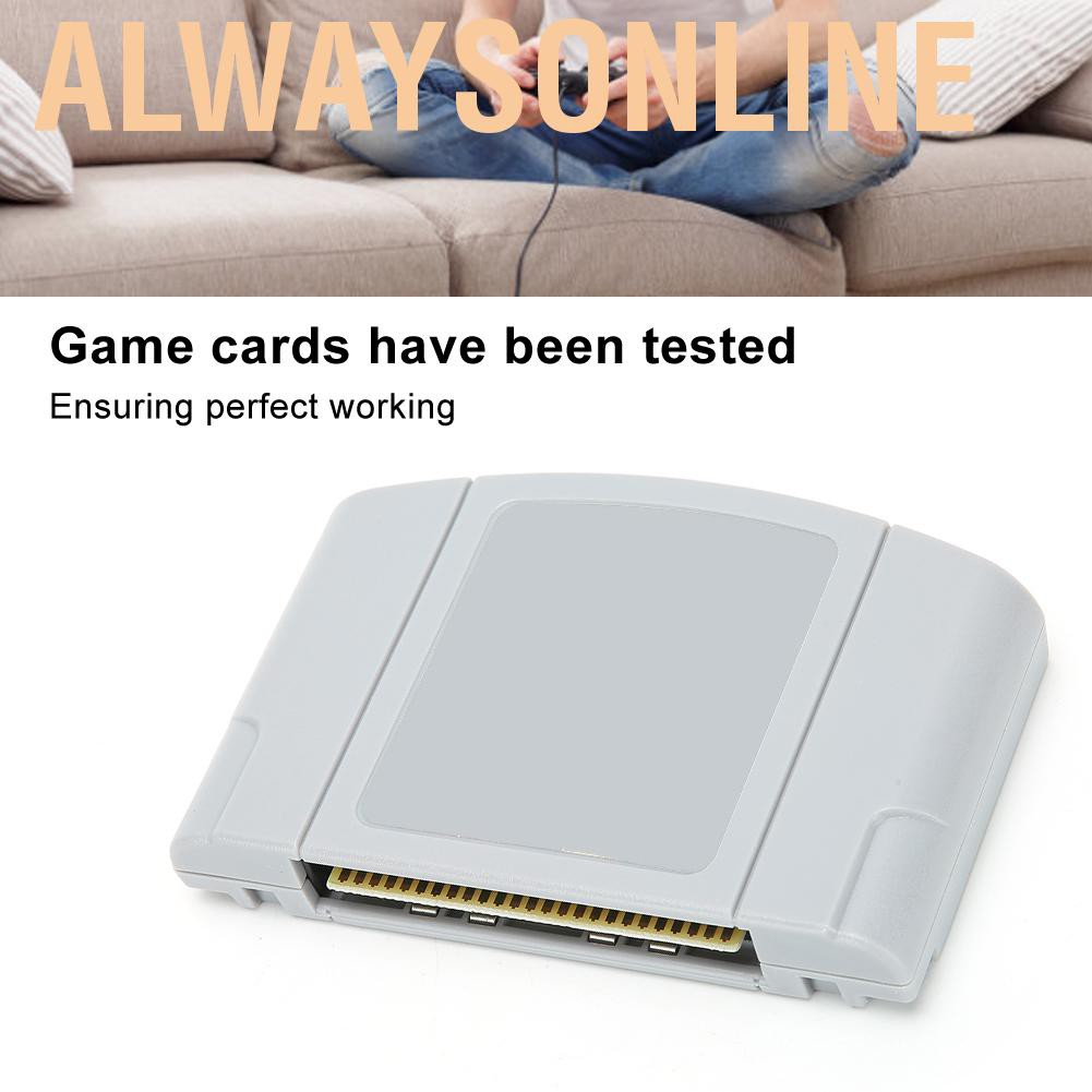 Alwaysonline ABS Video Game Console Plug Card Cartridge American Games Acessory for DONKEY KONG 64