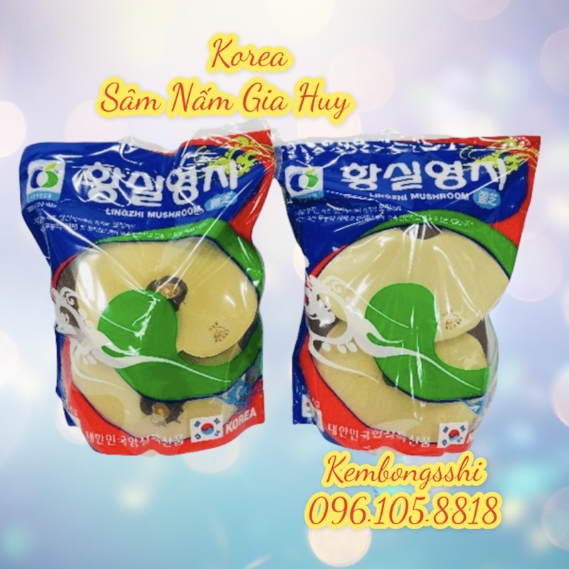 [DATE MỚI] Nấm Linh Chi Vàng Chanh Hàn Quốc Túi Xanh 1Kg