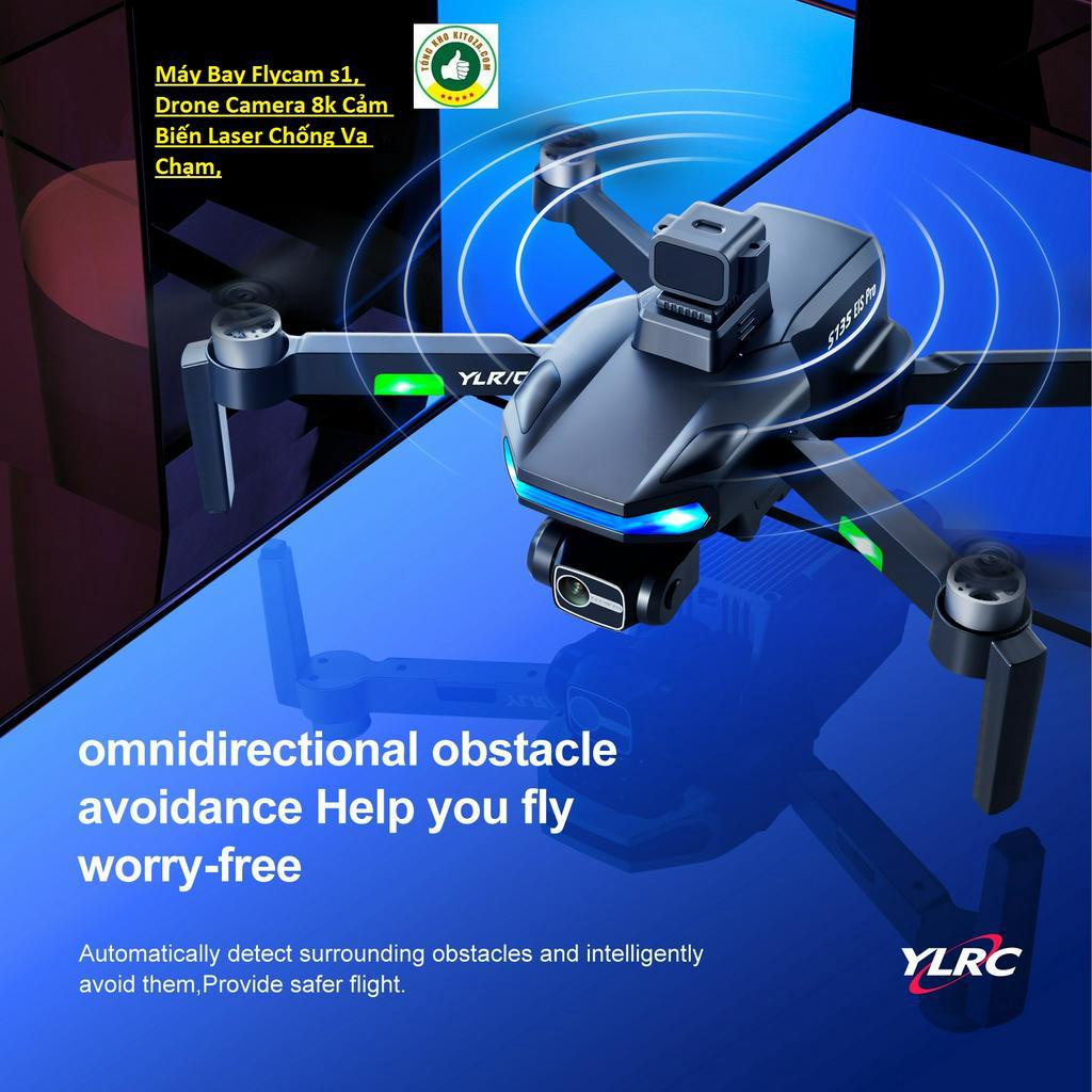 Máy bay không người lái mini Flycam S1 Pro - Drone camera 8k - Phờ Lai Cam - Fly cam gía rẻ - Máy Bay Flycam - Playc
