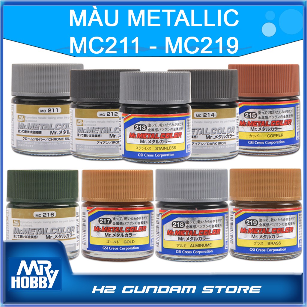 [Mr.Hobby] Sơn mô hình Mr.Metal Color MC211 - MC219 (Màu Metallic)