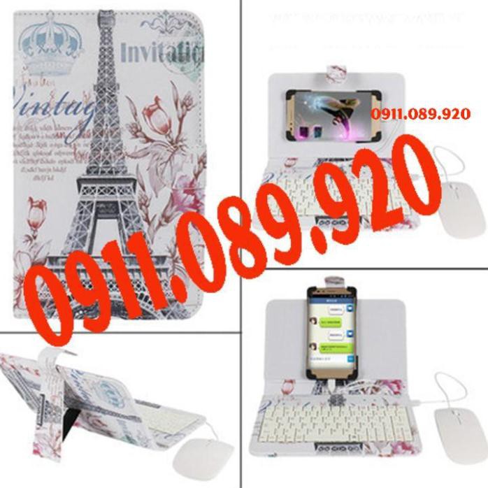 Bao da bàn phím cao cấp kèm chuột chơi được game - không dùng cho iphone bán xả nghỉ SPBD 9