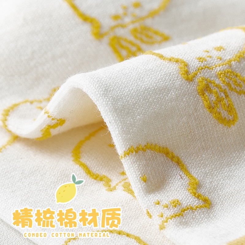 Vớ Cổ Thấp Họa Tiết Trái Chanh Dễ Thương Thời Trang Xuân Hè Cho Nữ