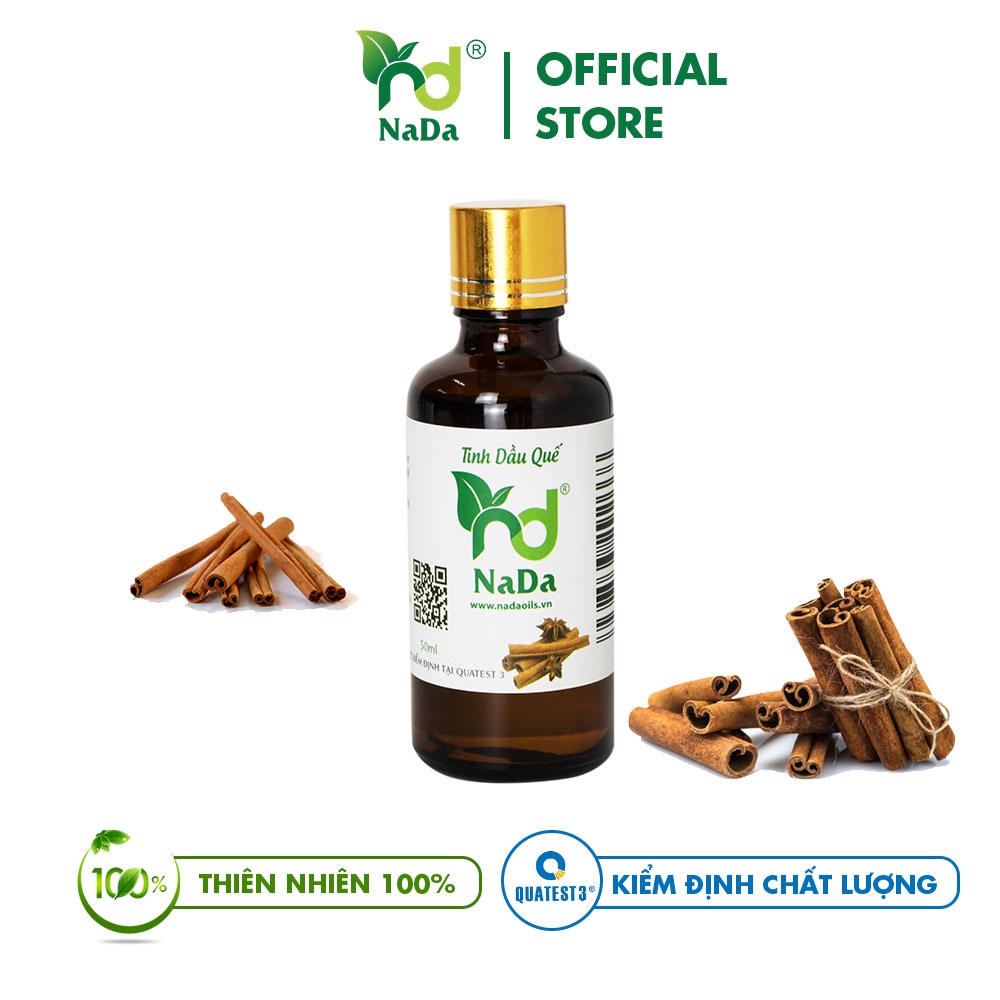 Tinh dầu thơm phòng Quế NADA OILS, xông thơm phòng đuổi gián chuột, khử mùi mạnh