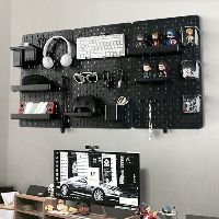 Baals shop pegboard decor