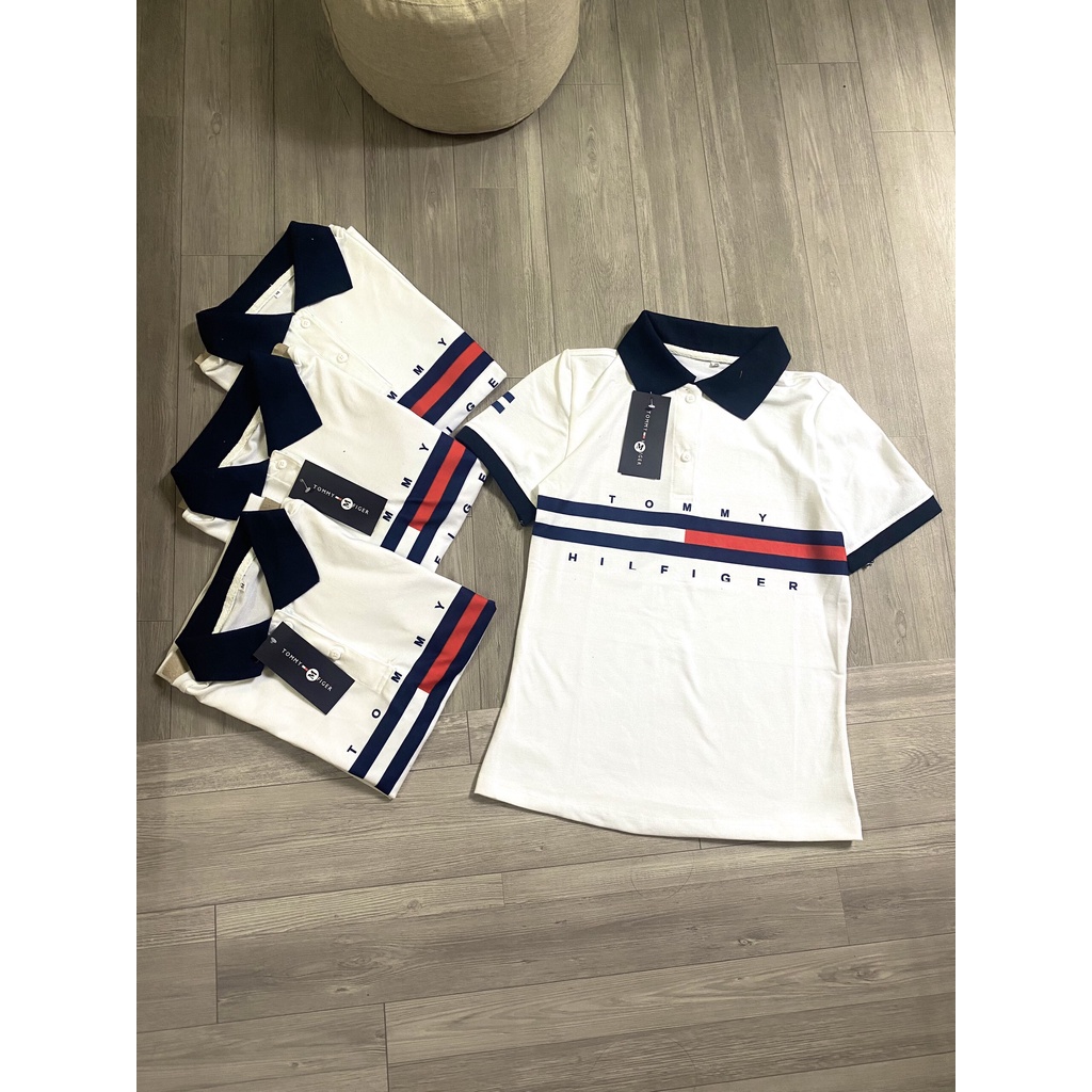 Áo polo nữ Tommy nữ, Polo nữ cổ bẻ chất đẹp