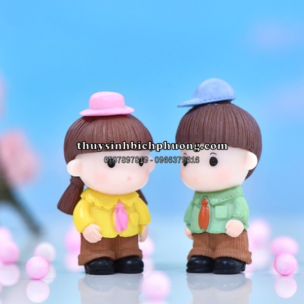 BÉ HỌC SINH CUTE TRANG TRÍ TERRARIUM ĐỒ CHƠI TÉP KIỂNG THỦY SINH