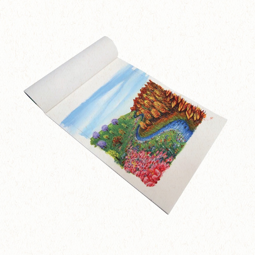 Sổ canvas vẽ acrylic, sơn dầu - MM Canvas Pad 10 Sheet A3/A4/A5