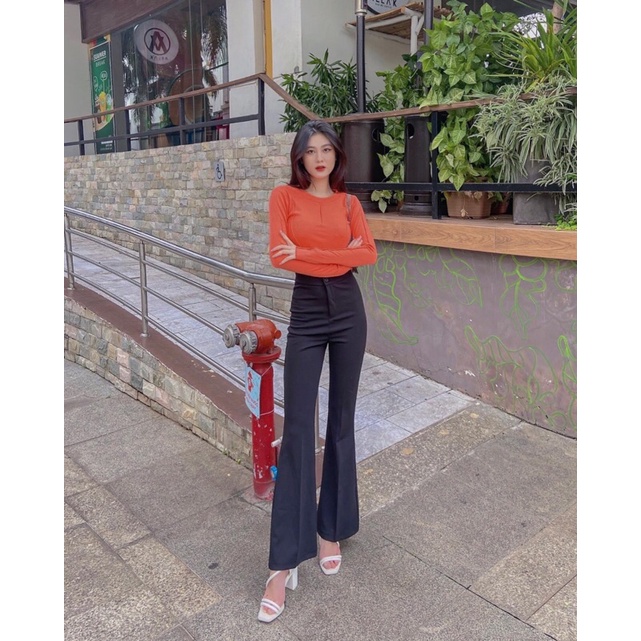 Áo tay dài vắt sổ▪COCO CROPTOP