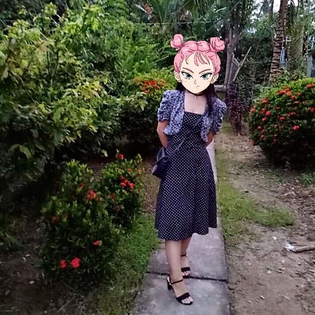 Đầm Cúp Ngực Chấm Bi