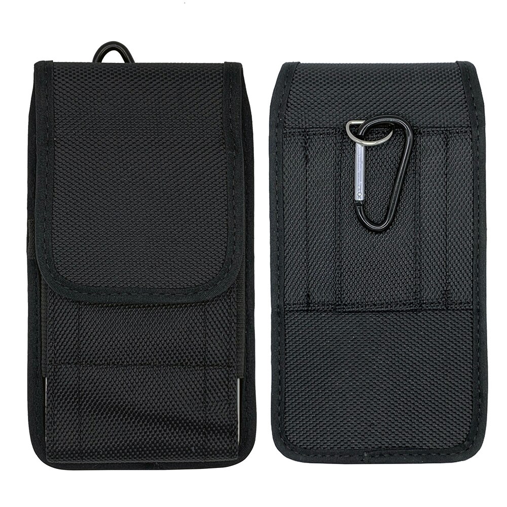 Túi đựng điện thoại đeo hông màu đen cho TP-Link Neffos C9 Max / C9S / X3 / Note 7P