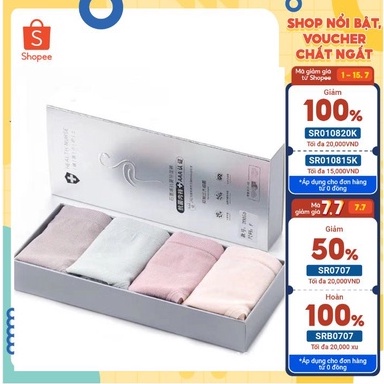 Quần lót nữ cotton CẠP CAO - NÂNG MÔNG - co giãn tạo form đẹp, kháng khuẩn 40-65kg