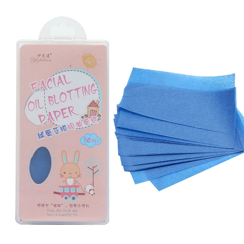 Hộp Mặt Nạ Da Lộn Màu Xanh Dương Thấm Dầu Làm Mới Da Mặt | BigBuy360 - bigbuy360.vn