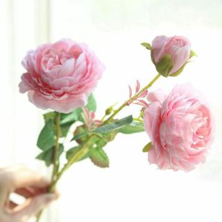 Hoa Hồng Giả Bằng Lụa Để Trang Trí