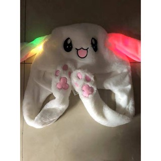 MŨ TAI THỎ GIẬT TAI  CÓ ĐÈN