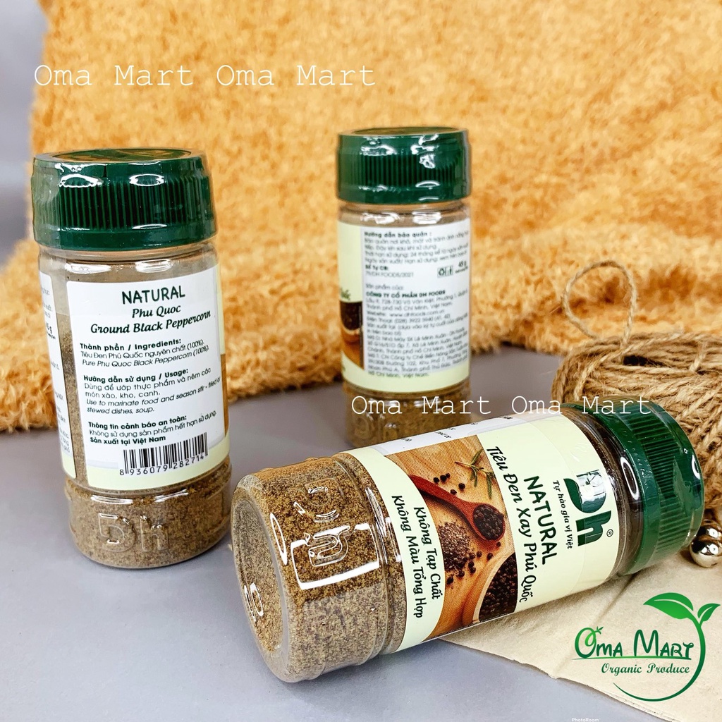 Tiêu đen xay Phú Quốc Dhfoods 45g